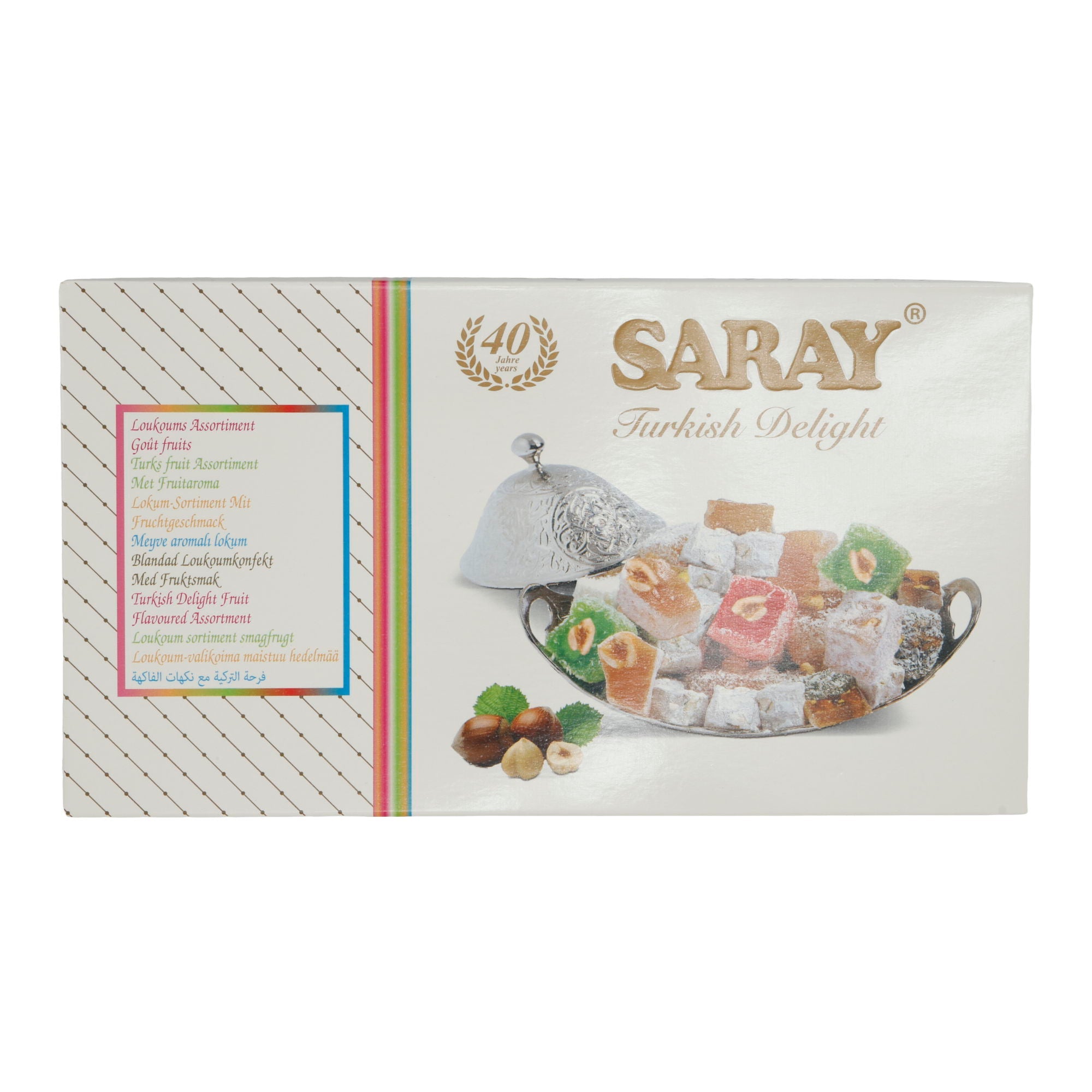Lokum Turkish Delight Saray | Süßigkeit | mit allerlei Geschmäckern | 400 g SARAY